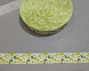 Frog Grosgrain Ribbon: 7/8" Green Toad Decorative Trim (3 Yards)