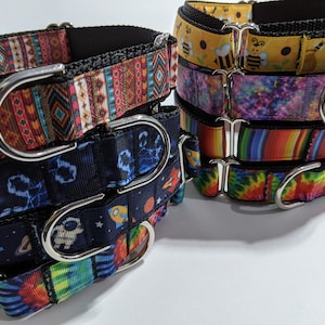 Martingale Dog Collar: 1" Wide Adjustable Ribbon Collar, Build Your Own