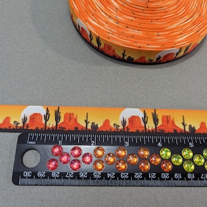 Sunrise Monument Valley Grosgrain Ribbon - 7/8" x 3 Yards bild 4