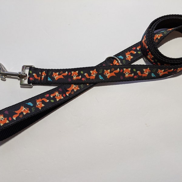 Fox Dog Leash | Animal Dog Leash | 1 Inch Wide Leash | 3 to 8 Foot Dog Leash | Cute Dog Leash | Puppy Leash | Puppy Gift