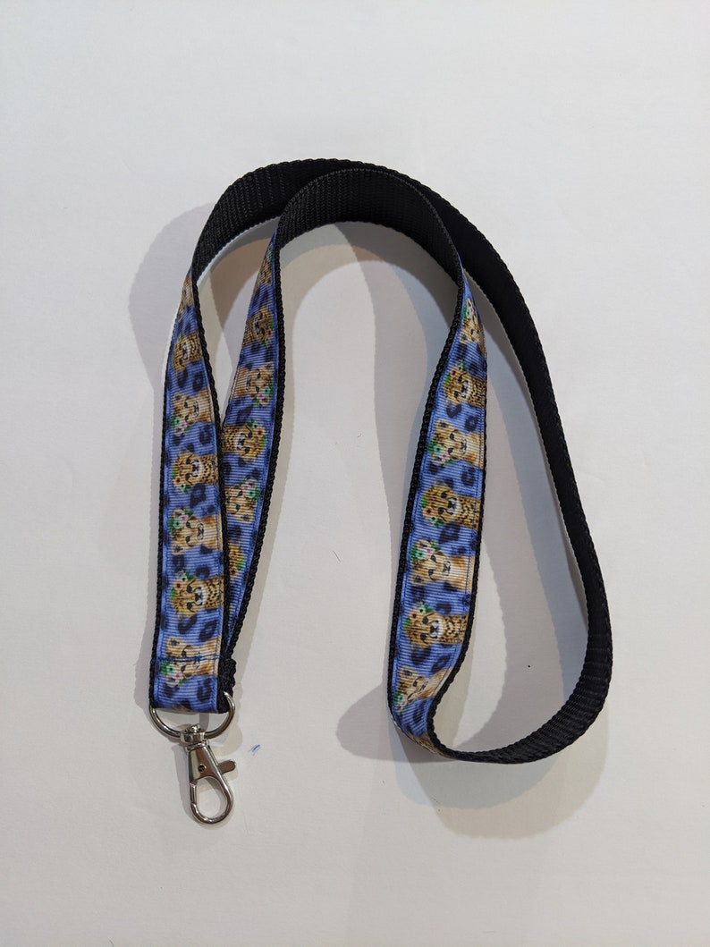 Handmade 1 Wide ID Lanyard with a Lobster Claw Clasp Ocean Fish