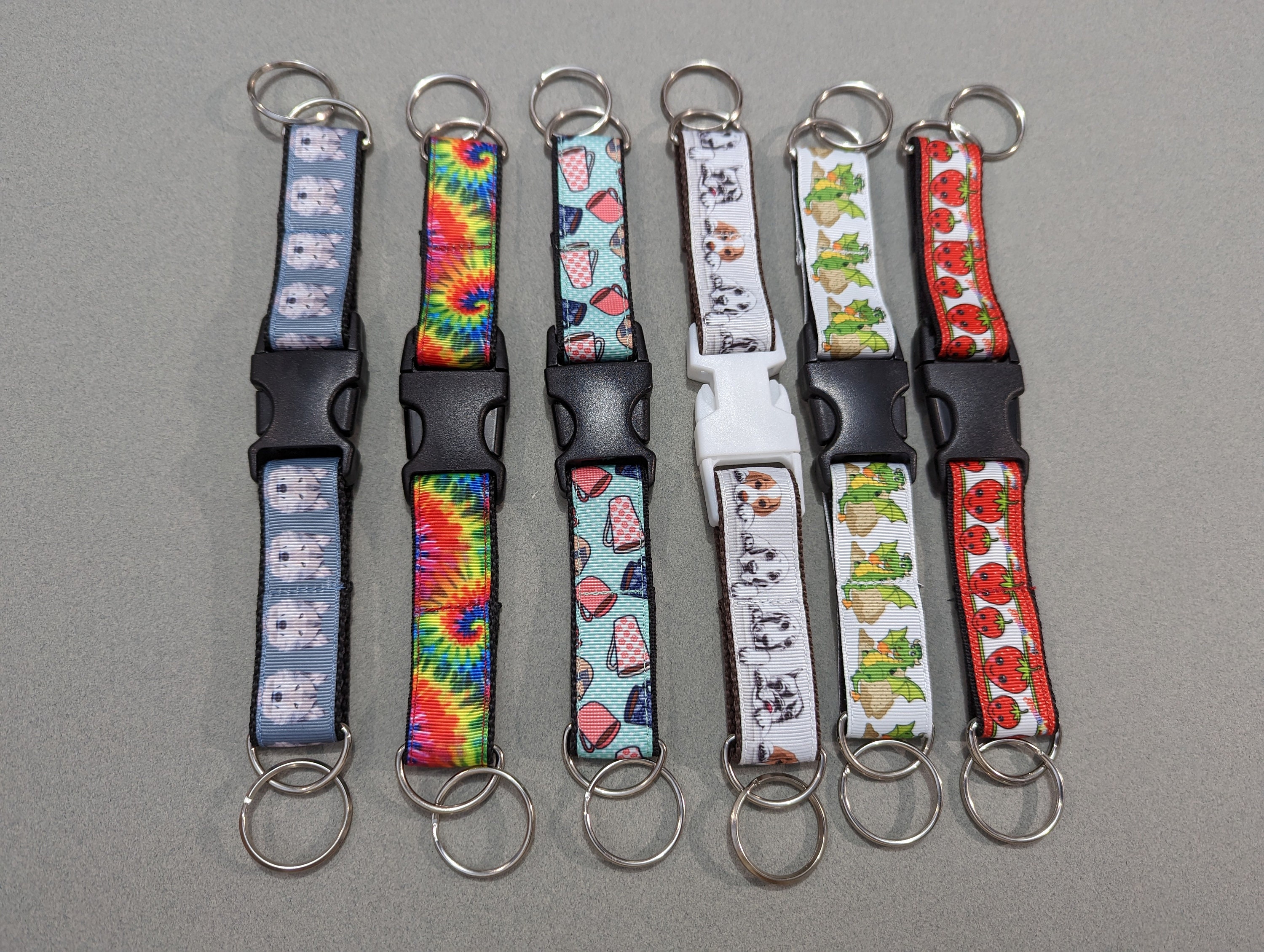 Build Your Own Double Keychain - Ribbon Design, Strap & Buckle Color ...