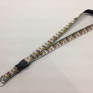 School Breakaway Lanyard Bus 1 Inch Wide Detachable Keychain Lanyard Teacher's Lanyard ID Badge Lanyard Cute Handmade Lanyard image 3