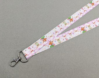 Easter Lambs ID Lanyard | Sheep 1 Inch Wide Badge Lanyard | Breakaway Lanyard | Double Sided Lanyard | Safety Lanyard | Pretty Neck Lanyard