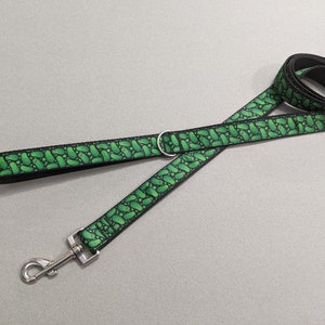 Pickles Dog Leash: Food Print Pet Lead, 1-Inch Wide (3-8 Foot)