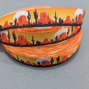 Sunrise Monument Valley Grosgrain Ribbon - 7/8" x 3 Yards bild 3