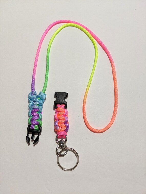 Pastel Multi color Minimalist Paracord or Parachute Cord ID or