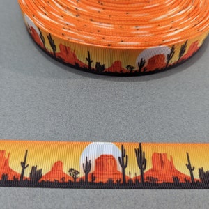 Sunrise Monument Valley Grosgrain Ribbon - 7/8" x 3 Yards bild 1
