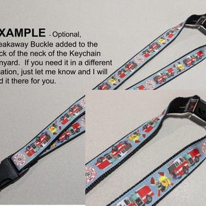 Turquoise Volleyball Lanyard: Detachable Keychain, Breakaway Buckle, (1" Wide) image 5