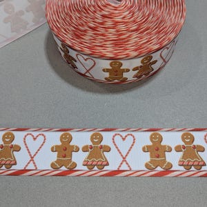 Gingerbread Man Grosgrain Ribbon: 1.5&quot; Wide, 2 Yards