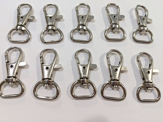 20 Pack Swivel Clips Trigger Snap Hook Lobster Clasps Lanyard Keychain  Hardware Classic PS 