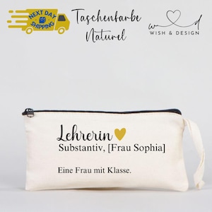 Teacher pencil case, teacher gift, personalized teacher gift, farewell school, cosmetic bag, pencil case teacher, case woman