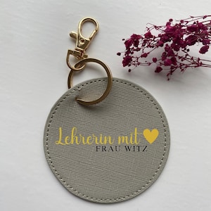 Personalized Teacher Keychain - Gift for Teachers - Teacher Thank You - Farewell Gift Teacher