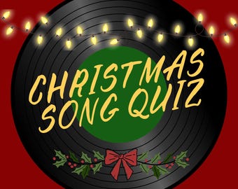 Christmas Music Trivia Game: Family Holiday Song Quiz (Digital Download)