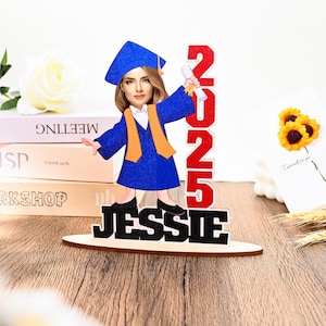 Graduates Gesicht Foto Andenken, 2025 Abschluss Geschenk, Benutzerdefinierte Gesicht Foto Decor, Klasse von 2025 Grad Party, College Abschluss, Geschenk für Freunde
