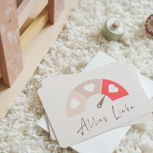 Karte Alles Liebe, Karte Geburtstag, Karte für Mutter, Liebeskarte mit Spruch, Geschenk für Freundin, Alles Liebe Karte, Partner Geschenk