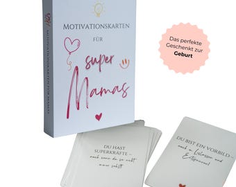 Mama Box – liebevolle Motivationskarten für mehr Leichtigkeit & Selbstfürsorge | Geschenkidee zu Muttertag für Mamas