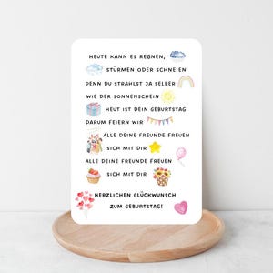 Geburtstagskarte – Fröhliche Glückwunschkarte, Happy Birthday, Herzlichen Glückwunsch zum Geburtstag, Postkarte