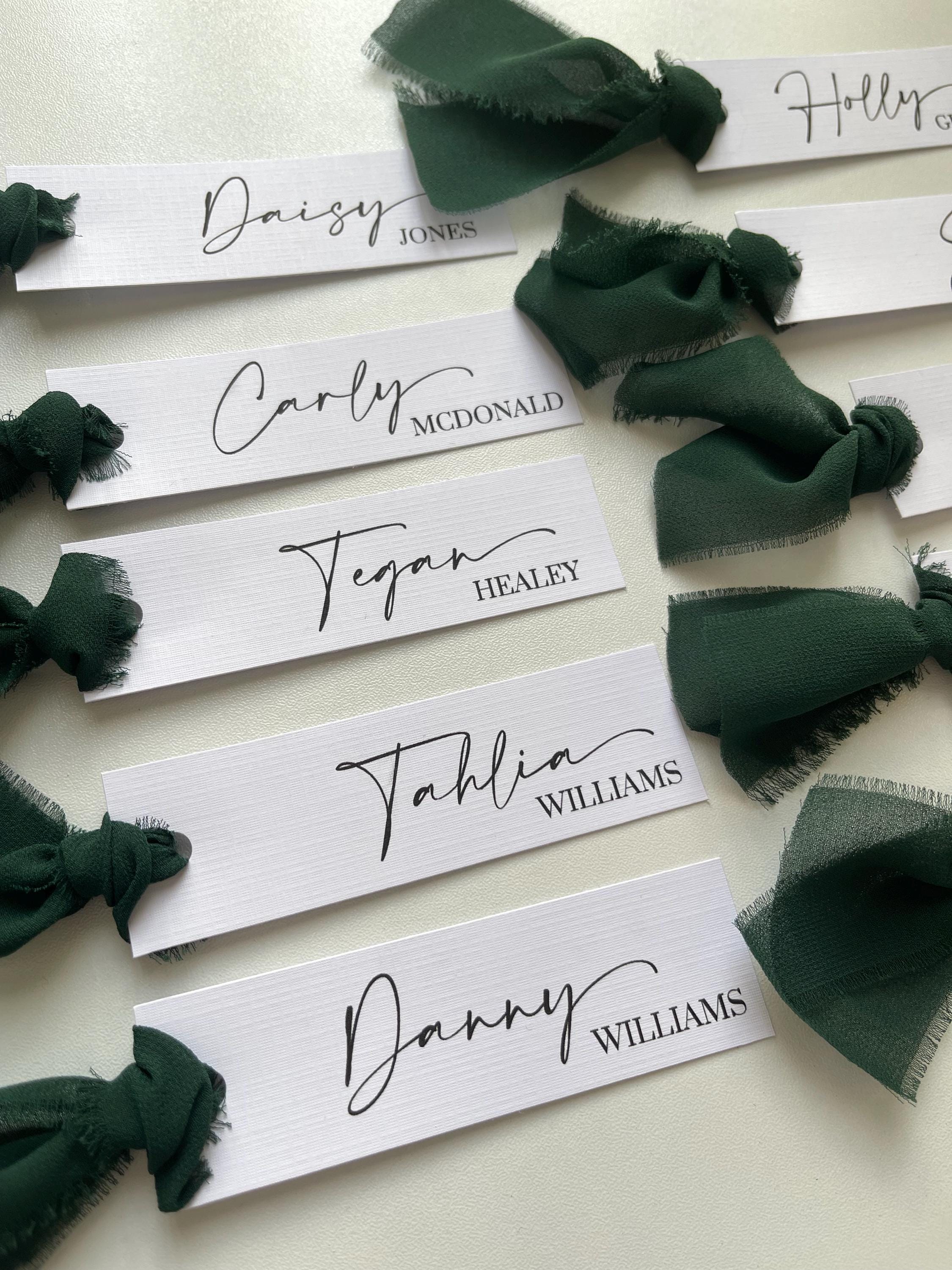 Name Cards Wedding Template| Place Cards, Table Seating, Place Names Template | Bridal Shower, Hens, Wedding | Slim Name Place Card Template