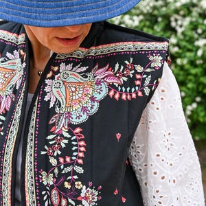 Colete acolchoado, jaqueta sem mangas, colete feminino, jaqueta curta, colete de primavera, colete acolchoado feminino, colete feminino, colcha de retalhos, jaqueta acolchoada