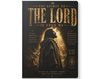 Diario del Espíritu del Señor / Cuaderno de tapa blanda con las Escrituras Cristianas