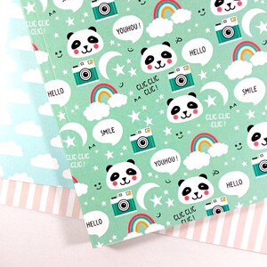 Libreta panda, kawaii, pastel, ilustración, Japón, libreta, escritura, dibujo, pequeño regalo, vuelta al cole, cumpleaños, navidad
