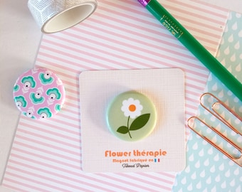 Magnet Flower Therapy, daisy, cottagecore, spring, small gift, bouquet, flowers, Mother's Day, birthday, beautiful day, pastel