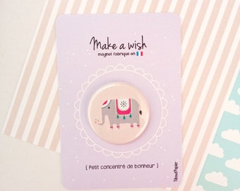 Message board, Make a wish, elephant magnet, small gift, lucky charm, pastel, greeting card, self love, illustration, parties, Christmas