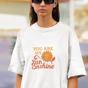Sie sind mein Sonnenschein Mom Shirt, Sonnenblume Muttertagsgeschenk, süßes und glückliches Mom T-Shirt, Retro Style Comfort Colors Tee