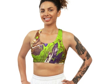 Green Goblin Seamless Sports Bra