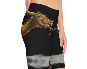 Dragon in the Sky Women's Bike Shorts ~ Style 2