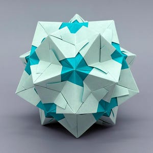 Affinity Publisher Asset - Pin Pocket Kusudama - How to Draw Unit Origami Diagram - Modular Origami - Digital Download