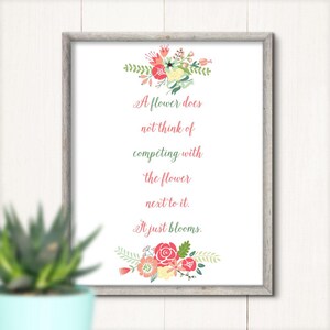 A Flower Blooms Printable Art