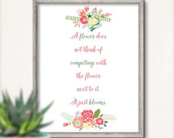 A Flower Blooms Printable Art