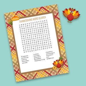 Printable Thanksgiving Word Search