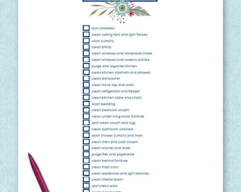 Druckbare Checkliste für die Grundreinigung