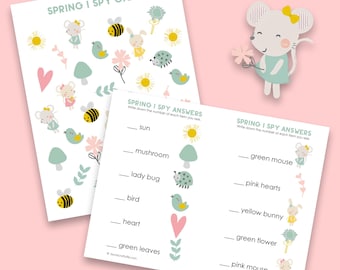 Spring I Spy Printable Game