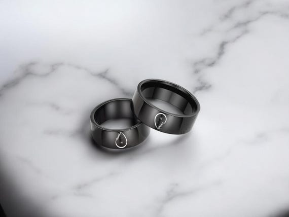 Anelli Uomo Acciaio Inossidabile Anello In Acciaio Inox Da Uomo, Anello Di Fidanzamento Per Uomo Regalo Donna 15 Euro - Foto 9