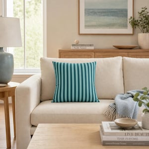 Striped Pillowcase Cover Retro Stripe Throw Pillow Cover Modern Square Cushion Cover Colorful Decorative Pillowcase