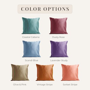 Striped Pillowcase Cover Retro Stripe Throw Pillow Cover Modern Square Cushion Cover Colorful Decorative Pillowcase