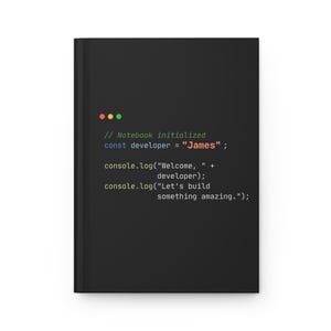Cuaderno de programación personalizado, diario de fragmentos de código de consola, diario de programador personalizado, cuaderno de desarrollador, regalo para ingeniero de software, regalo de programación Classic Terminal
