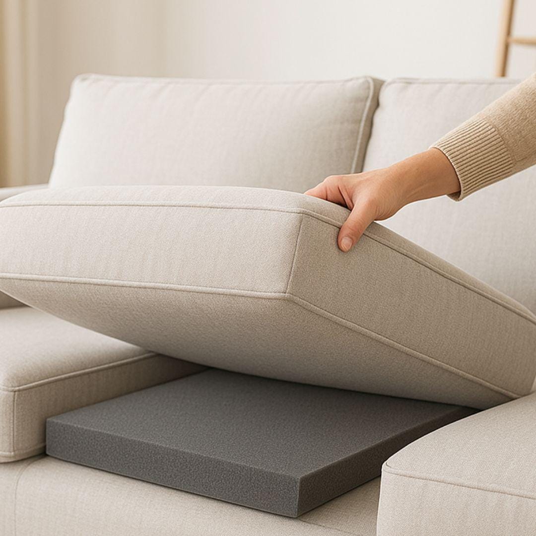 LIROPAU 50 X 50 X 5 Cm Foam Cushion Couch Cushion Support, Sofa Repair Foam High Density Fo-am Couch Sofa Cush-ion Support Sag Repair Replacement For So-fa Cou-ch Loveseat Chair (2 - View #5