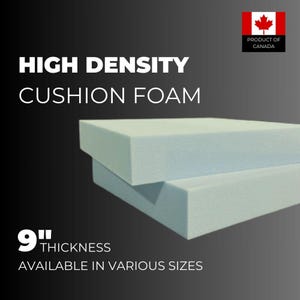9" Thick Custom Cut Foam, Foam for ceiling tiles, Foam soundproofing projects, Foam for foot support cushions, Foam for therapeutic cushion