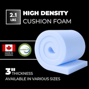 3" Thick Custom Foam cushions, Durable Foam for decorative pillows, Seat replacements, foam projects, Floor tiles foam for ceiling tiles