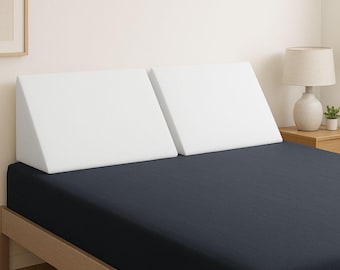 Headboard Cushion Foam Wedge Pillow Support for Backrest For Reading, Back support for TV, Leisure pillow, triangle shape cushion foam