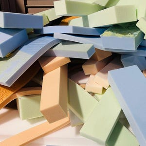High Quality foam leftovers, DIY foam pieces, large foam fill, craft foam for projects, multicolor foam pieces for custom projects
