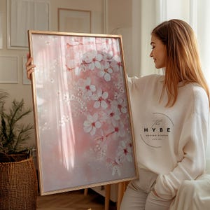 Art de la fleur de cerisier | Art mural kawaii | Art mural animé | Art Sakura | Esthétique d'anime rétro | Conception Ukiyo-e | Animés des années 90 | TÉLÉCHARGEMENT NUMÉRIQUE