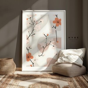 Art de la fleur de cerisier | Art mural kawaii | Art mural animé | Art Sakura | Esthétique d'anime rétro | Conception Ukiyo-e | Animés des années 90 | TÉLÉCHARGEMENT NUMÉRIQUE