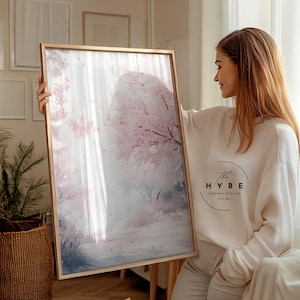 Art de la fleur de cerisier | Art mural kawaii | Art mural animé | Art Sakura | Esthétique d'anime rétro | Conception Ukiyo-e | Animés des années 90 | TÉLÉCHARGEMENT NUMÉRIQUE