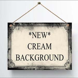 Custom Metal Sign Personalised Colour Hanging Plaque Gifts Any Text Quotes Fun Gift Five Sizes Waterproof Indoor / Outdoor Personalized Cream Distressed